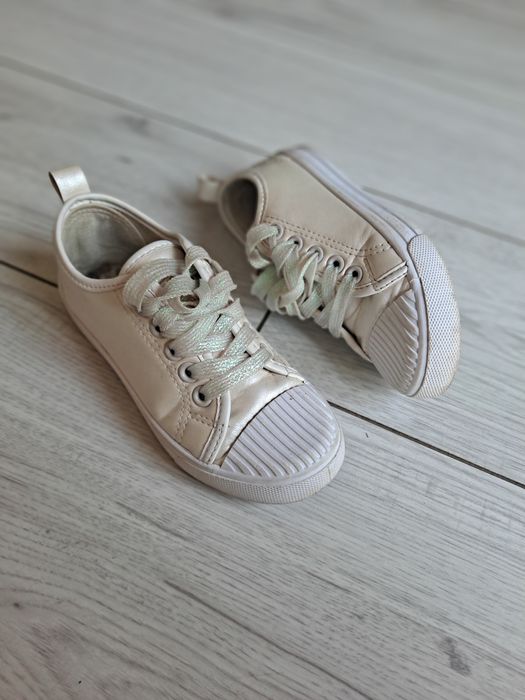 Trampki dziewczęce r.29 tenisówki dla dziewczynki  złote