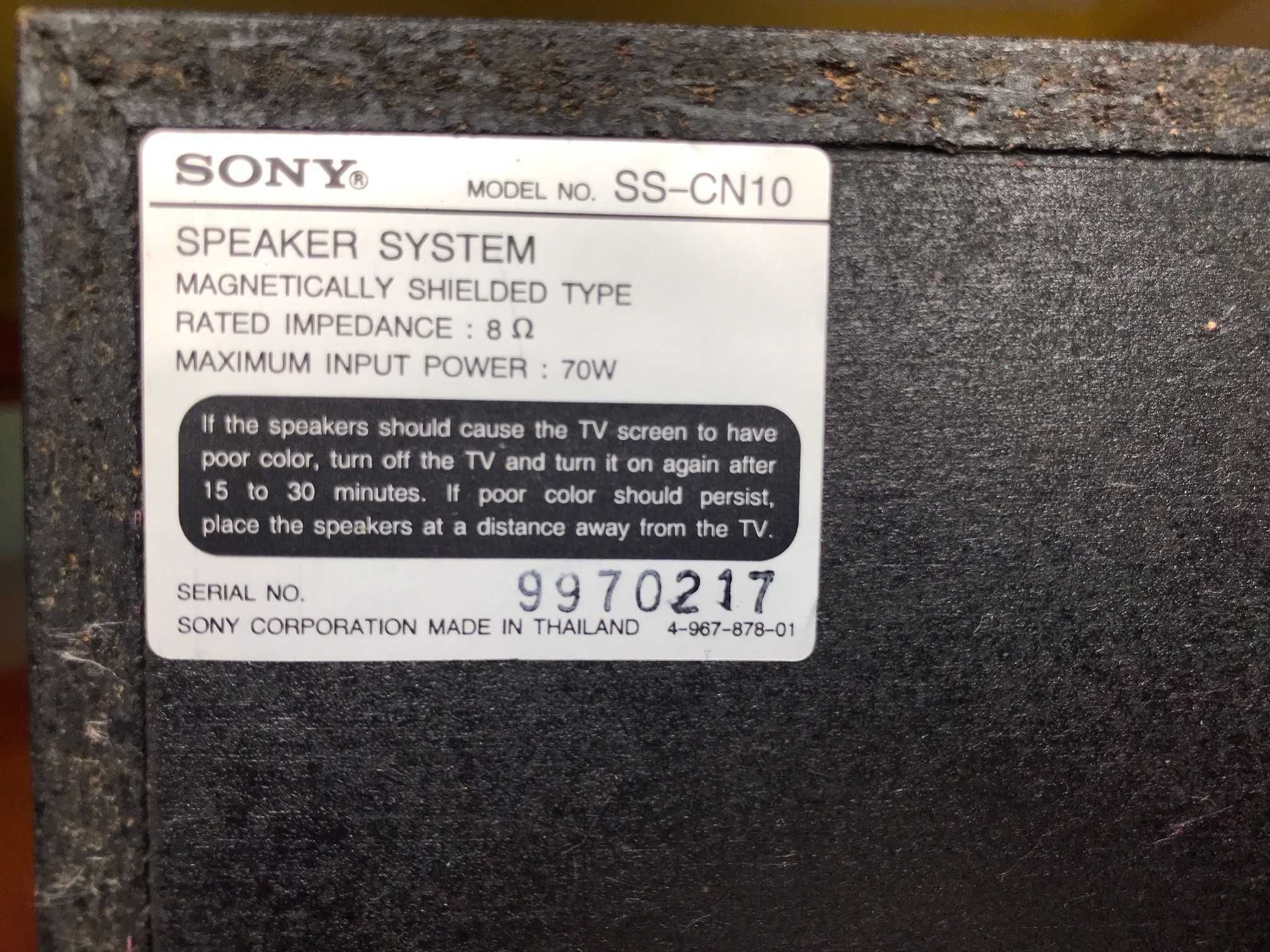 Coluna central Sony SS CN10