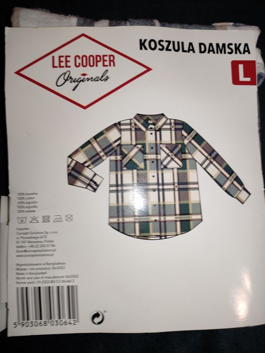 Koszula damska flanelowa,L, Lee Cooper