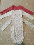 3 pak body z długim rękawem 74cm Name it
