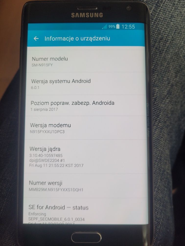 Unikatowy telefon Samsung SM-N915FY Galaxy Note EDGE