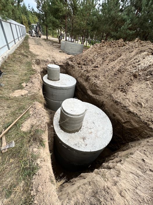 Септик під ключ, копка траншей,копка каналізації, вигрібні ями
