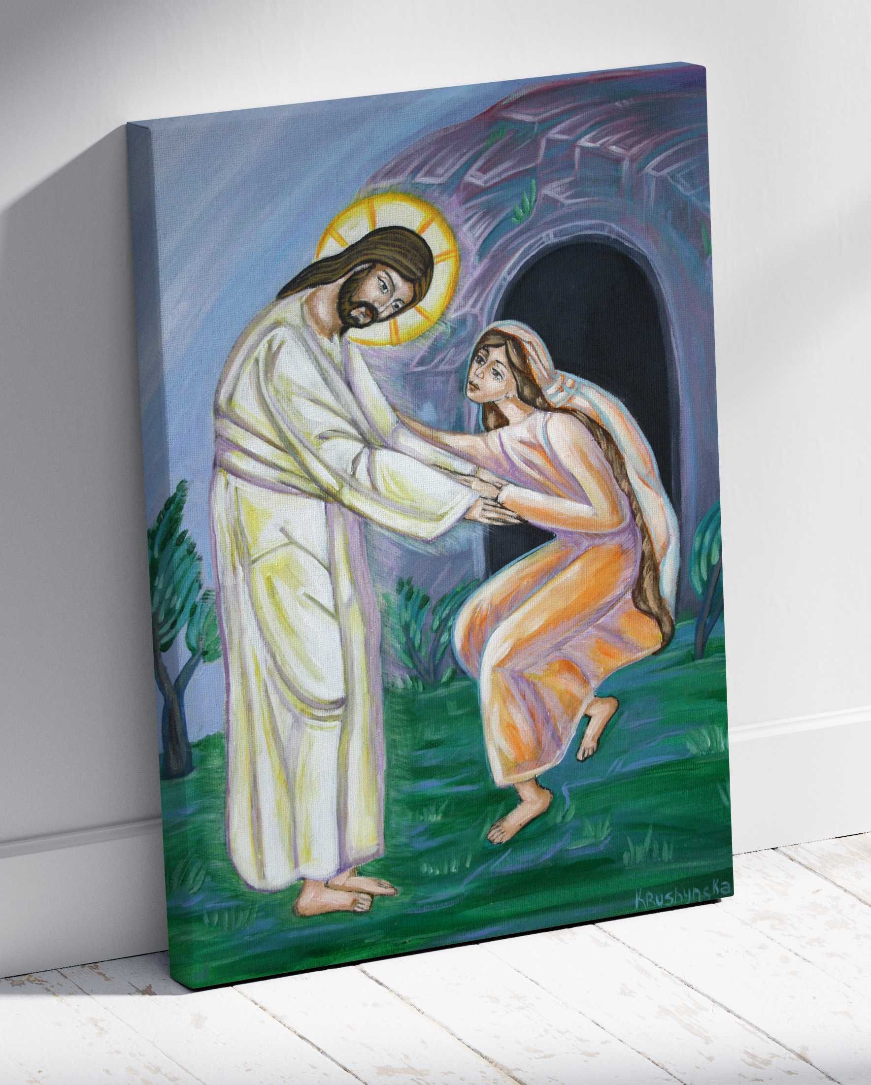 Obraz religijny na plótnie "Jezus Chrystus Zmartwychwstały".