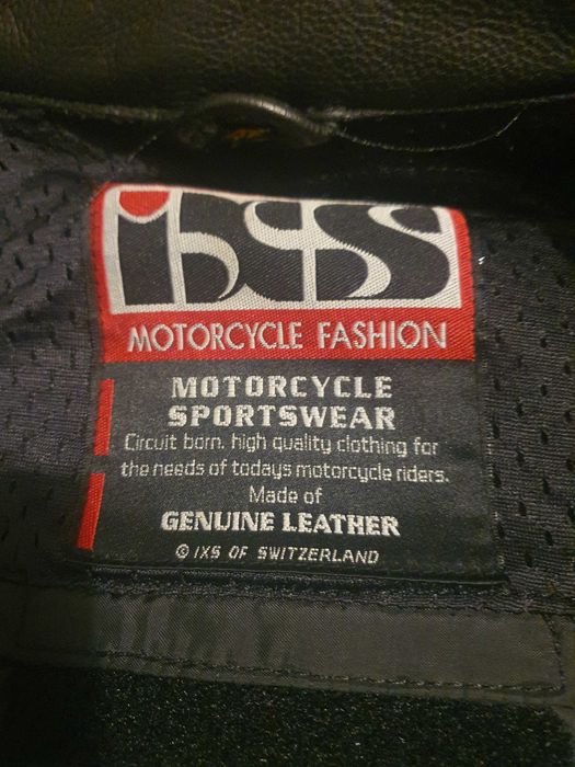 Casaco Motard em pele IXS tamanho 48 - S/M