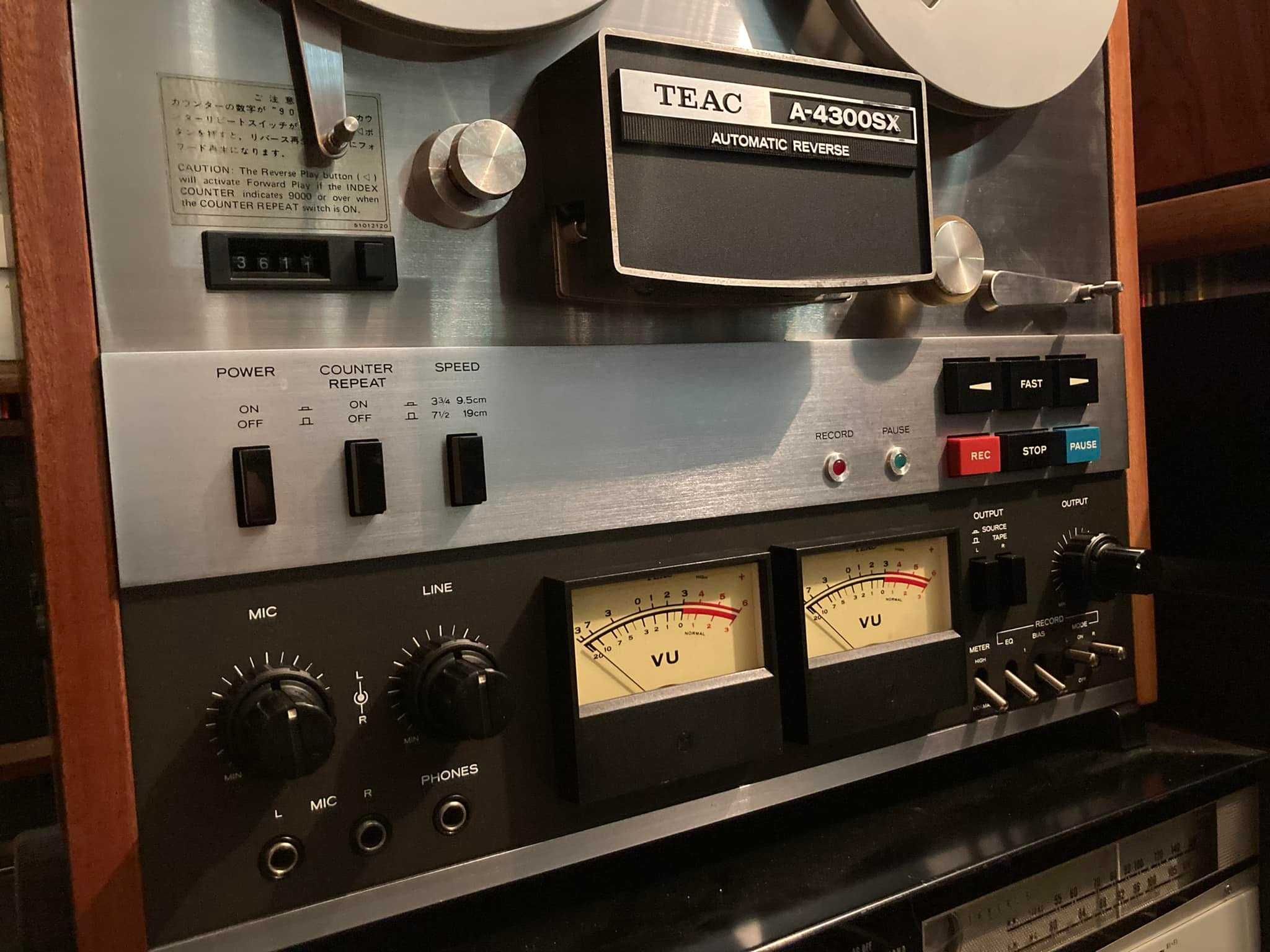 Studio Retrospekcja Teac A-4300SX po dokładnym Serwisie-Szpule-Gwar.