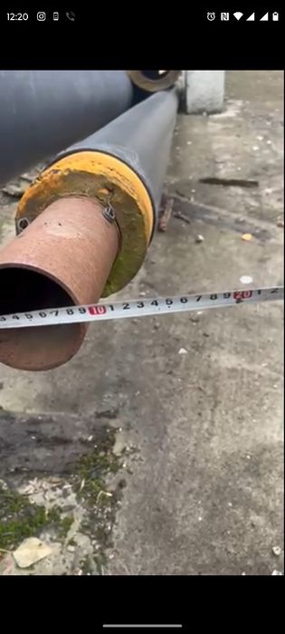 Труби в ізоляції для тепломережі