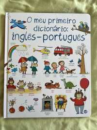 Livro infantil O meu primeiro dicionário inglê-português”