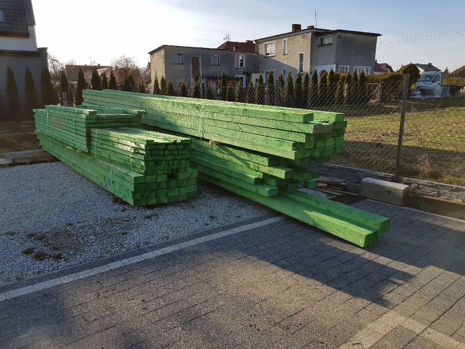 Więźba dachowa drewno konstrukcyjne kantówki ŚLĄSK