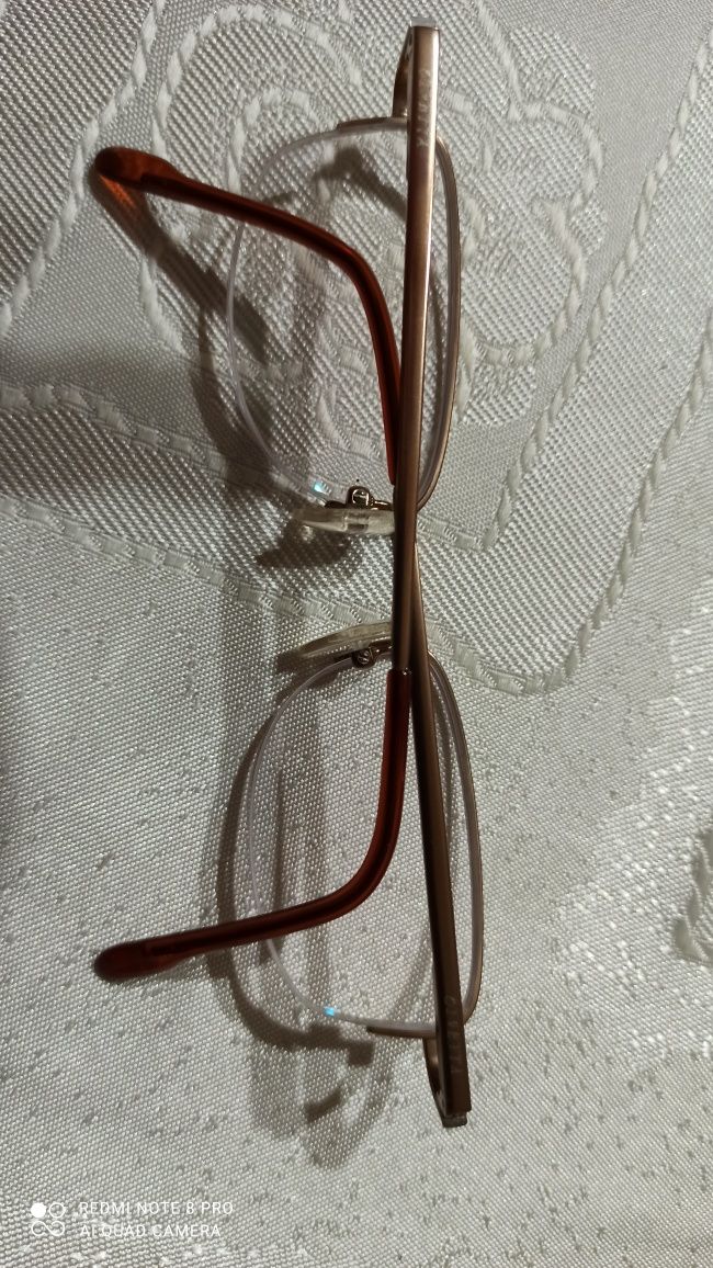 NOWE oprawki okularowe damskie zloto brąz