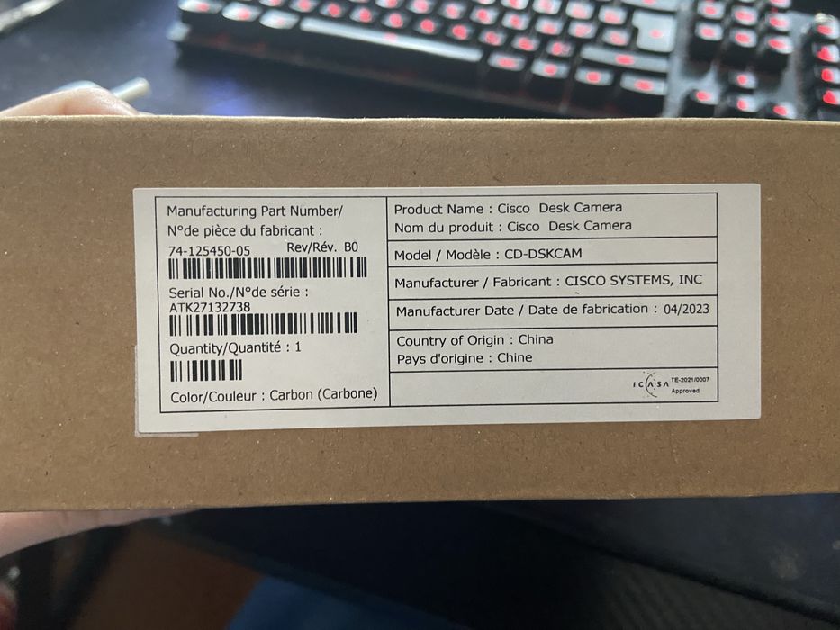 Веб-камера Cisco Webex Desk Camera 4K