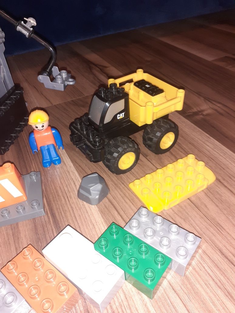 Klocki Mega Blocks jak Lego Duplo plac budowy, konstrukcja stalowa plu