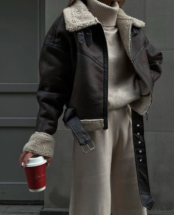 Жіноча куртка дублянки зимна хутро