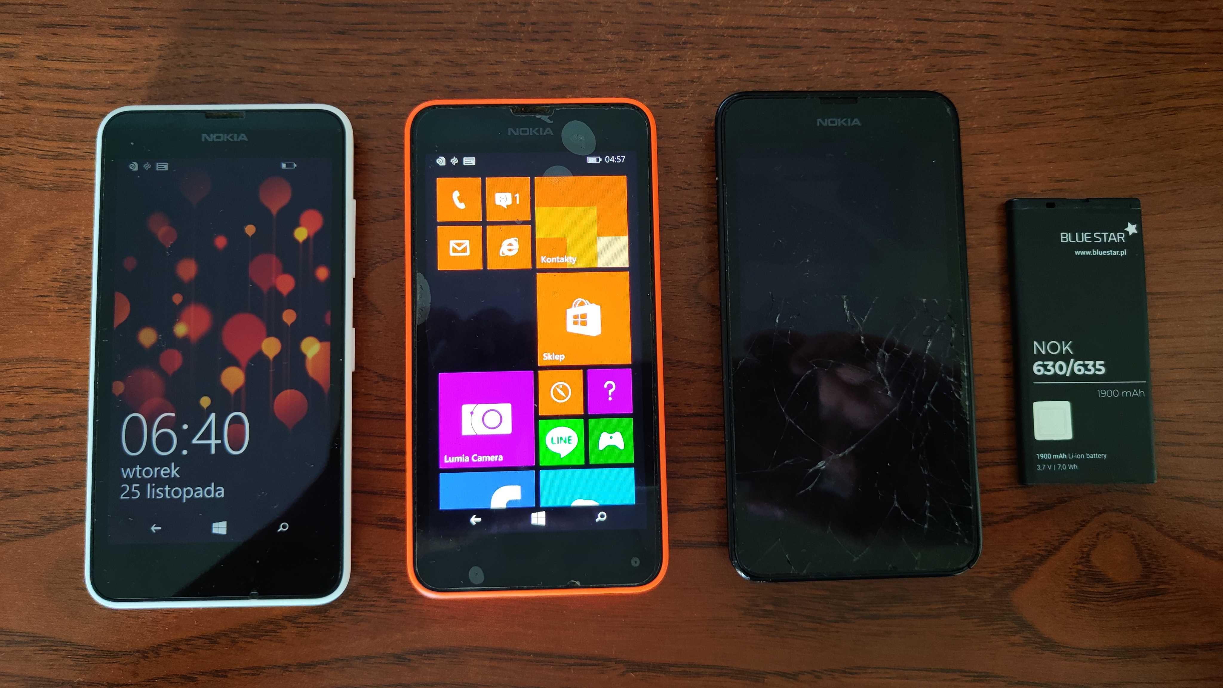 Smartfony Nokia Lumia 635/630 (RM-976/RM-974) 3szt