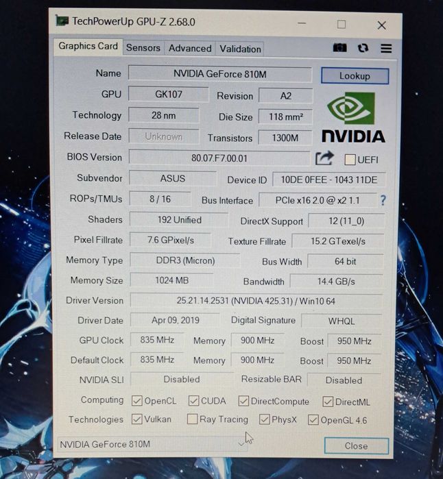 Ноутбук ASUS VivoBook Max X541SC екран Full HD 1920×1080