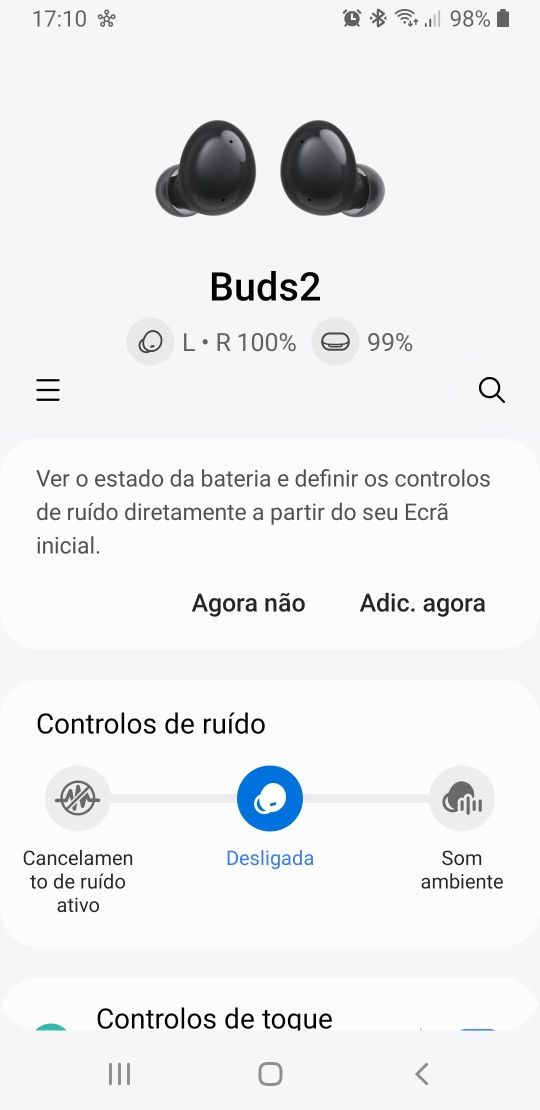 Auriculares Samsung Buds 2 Novo