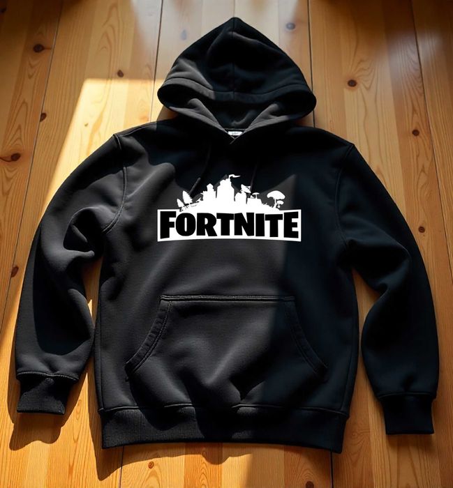 Męska Czarna Bluza M Fortnite