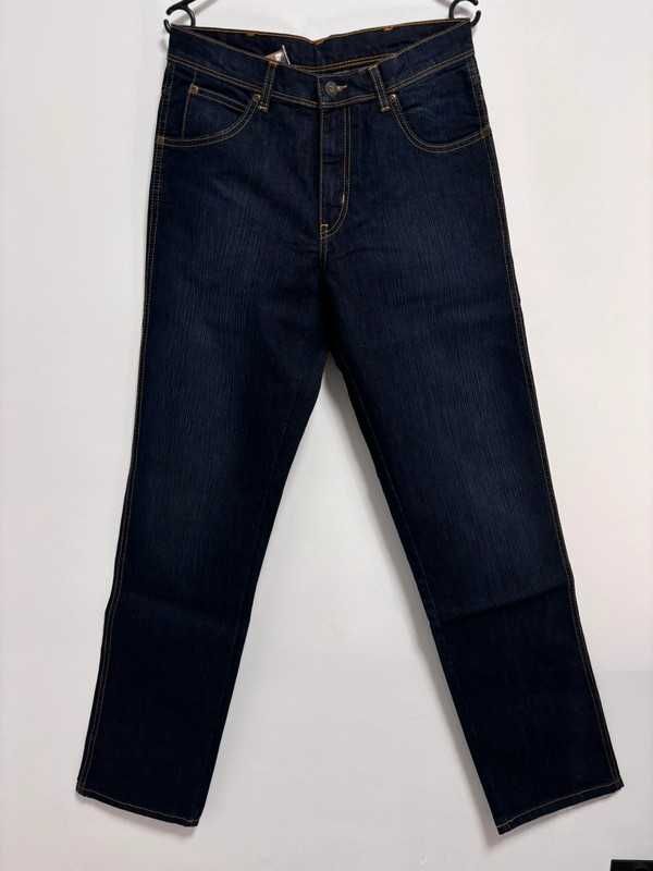 Wrangler Regular Fit W31 L34 Męskie Jeansy Granatowe – Nowe z Metką