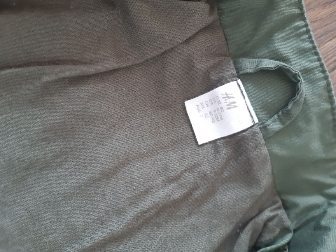 Zestaw buty EMEL 20 kurteczka H&M 80 czapka coccodrillo parka khaki