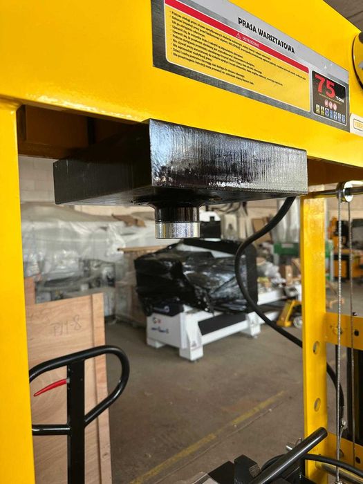Warsztatowa Prasa Hydrauliczna 75T Tłok ruchomy Powystawowa