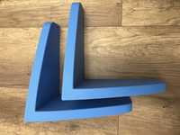 Półki wiszące Ikea Mamut - niebieskie - 2 sztuki