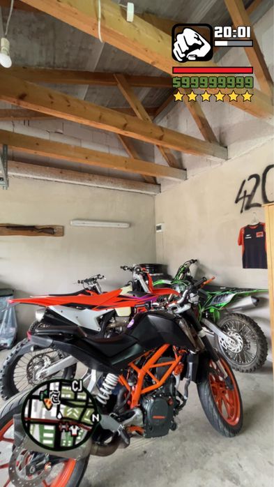 Ktm duke 390.-.Gas Gas Yamaha Honda Suzuki Kawasaki