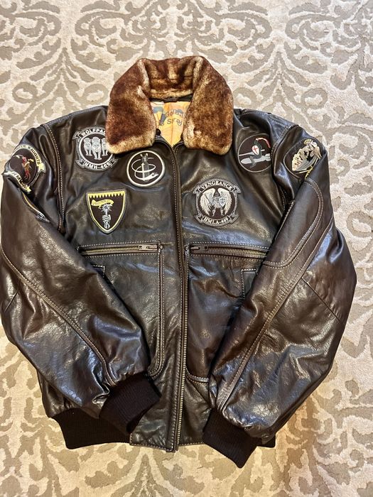 Шкіряна куртка Top Gun / Авіатор, стан нової