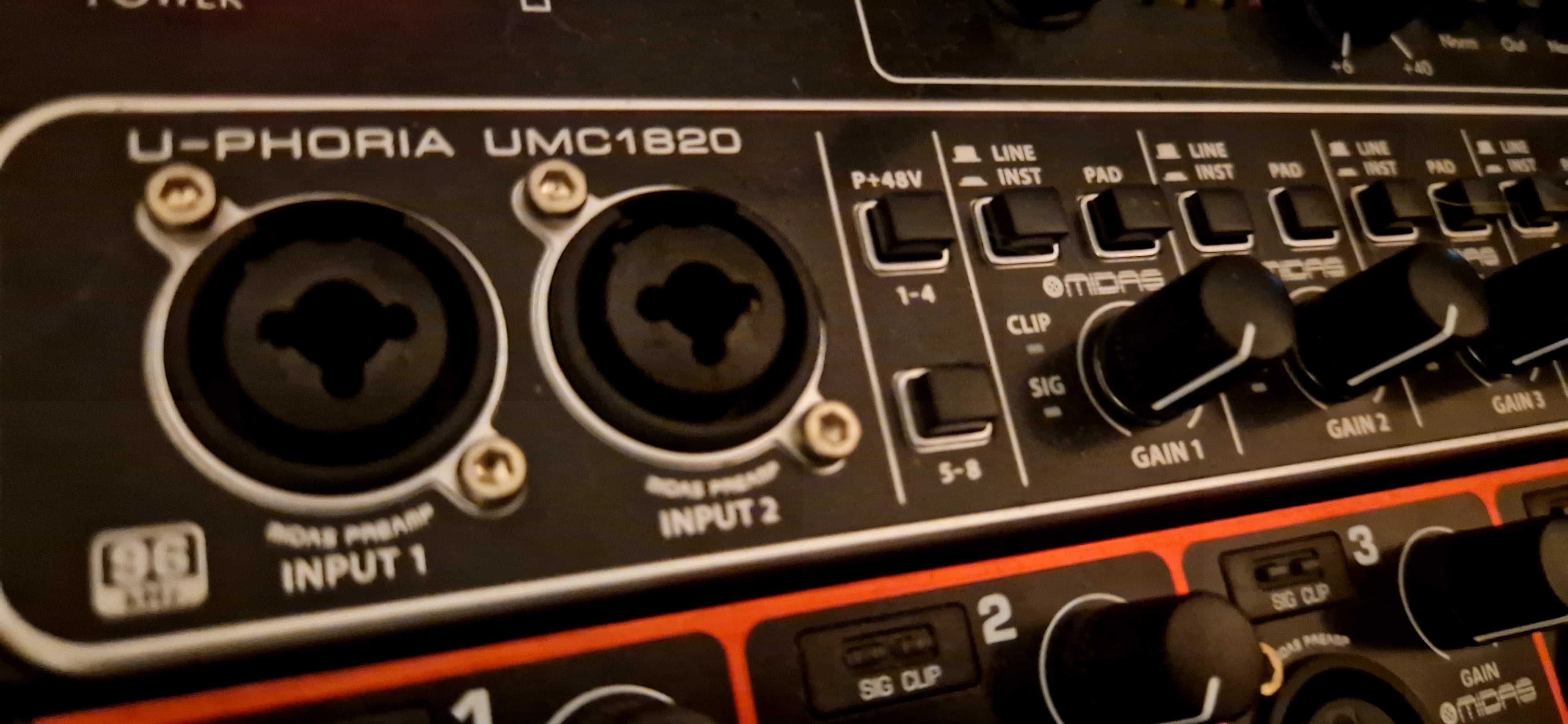 Behringer UMC1820 Cabo USB, Caixa e Carregador!**Portes incluídos**