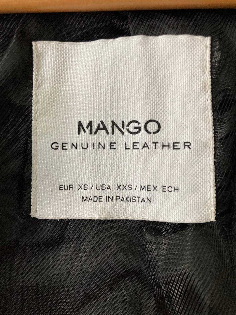 Шкіряна куртка Mango, розмір XS
