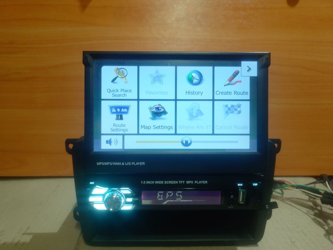 Автомагнітола з висувним екраном Bluetooth, USB,SD, AUX