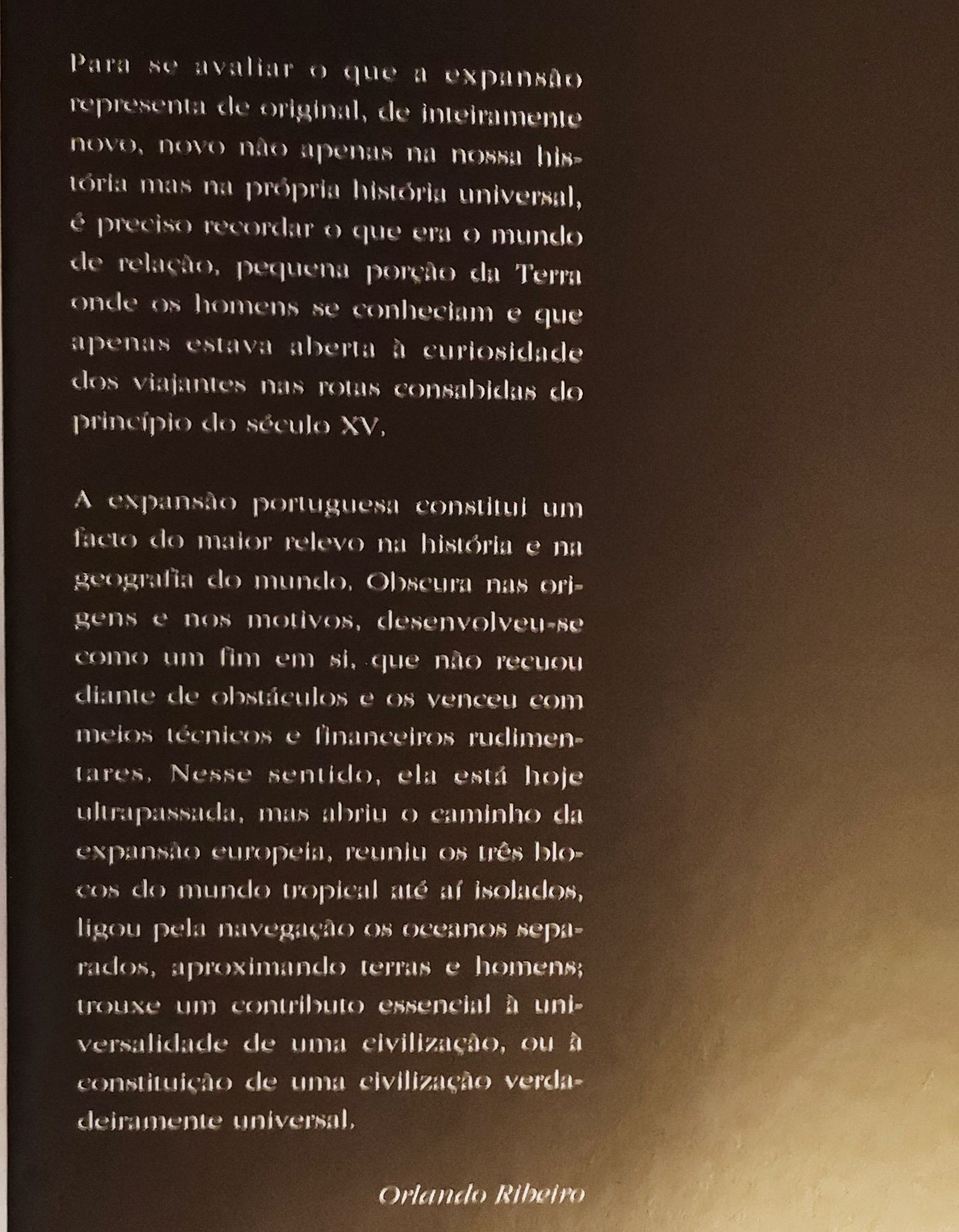 Originalidade da expansão portuguesa - Orlando Ribeiro