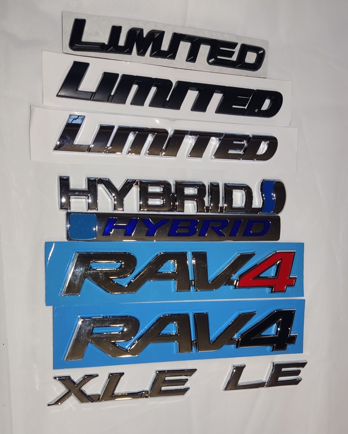 Надпись Limited Toyota Rav4 буквы, эмблема