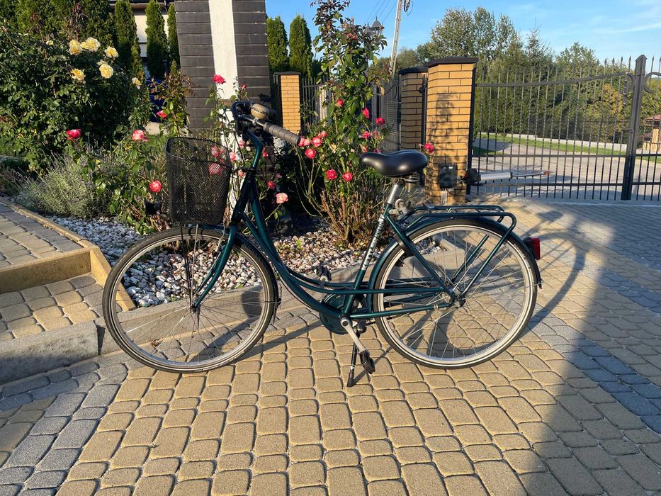 Rower damski z koszyczkiem