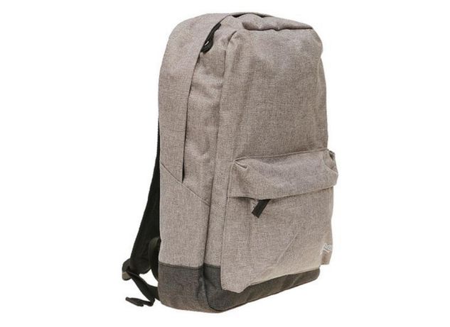 Серый рюкзак, портфель, сумка для ноутбука, бананка, как кроссбоди