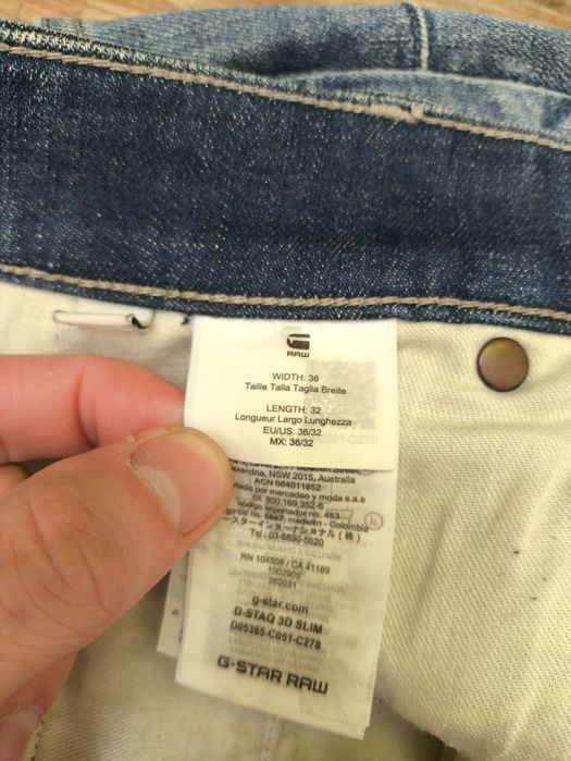 Джинси G-Star Raw D-Staq 3d Slim, w36 l32