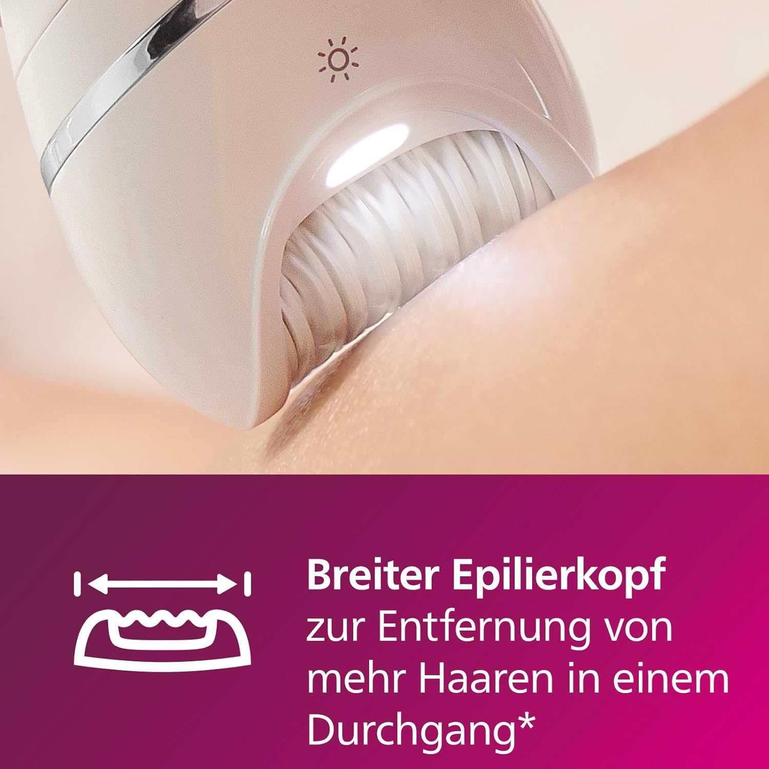 епілятор вологий і сухий для ніг і тіла Philips Epilator Series 8000