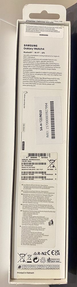 Smartwatch SAMSUNG Galaxy Watch 4 SM-R860 NZKAUEUE 40mm Czarny