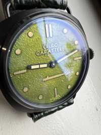 Zegarek mechaniczny 47 mm Crudo Carattere Nero rezerwacja