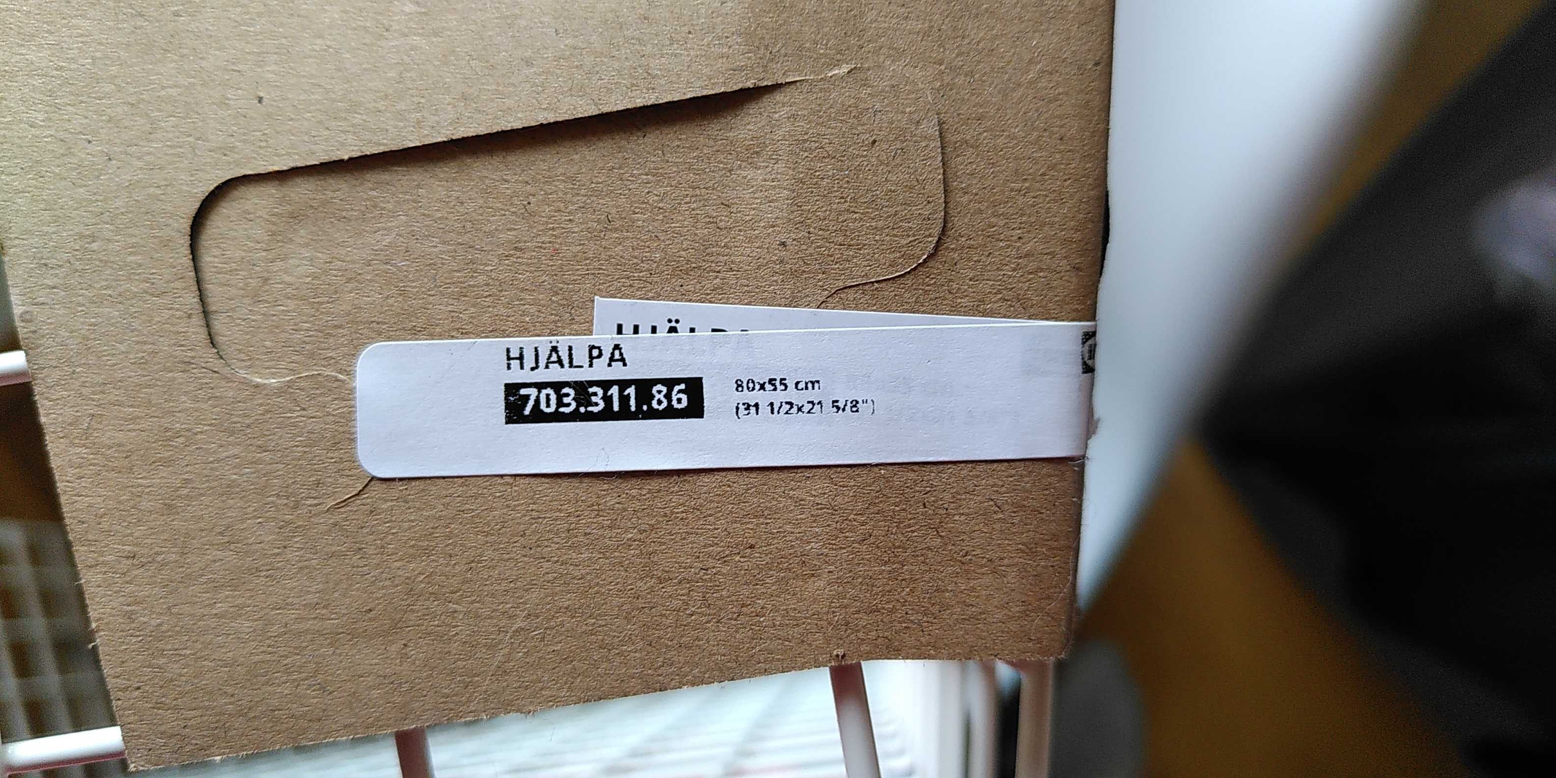 !!! NOWY IKEA kosz Hjalpa Hjälpa 80x55 cm 703.311.86 plus szyny !!!