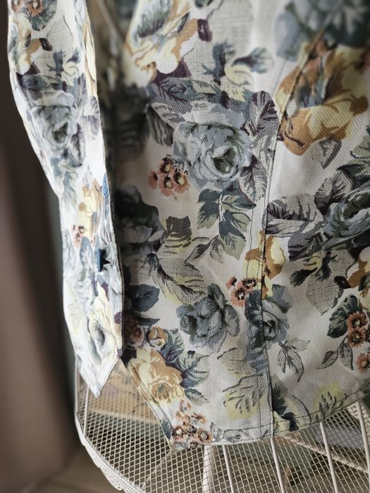 Wyjatkowa Kamizelka damska Rozmiar xL/ L Bawełna Grubsza Floral Print