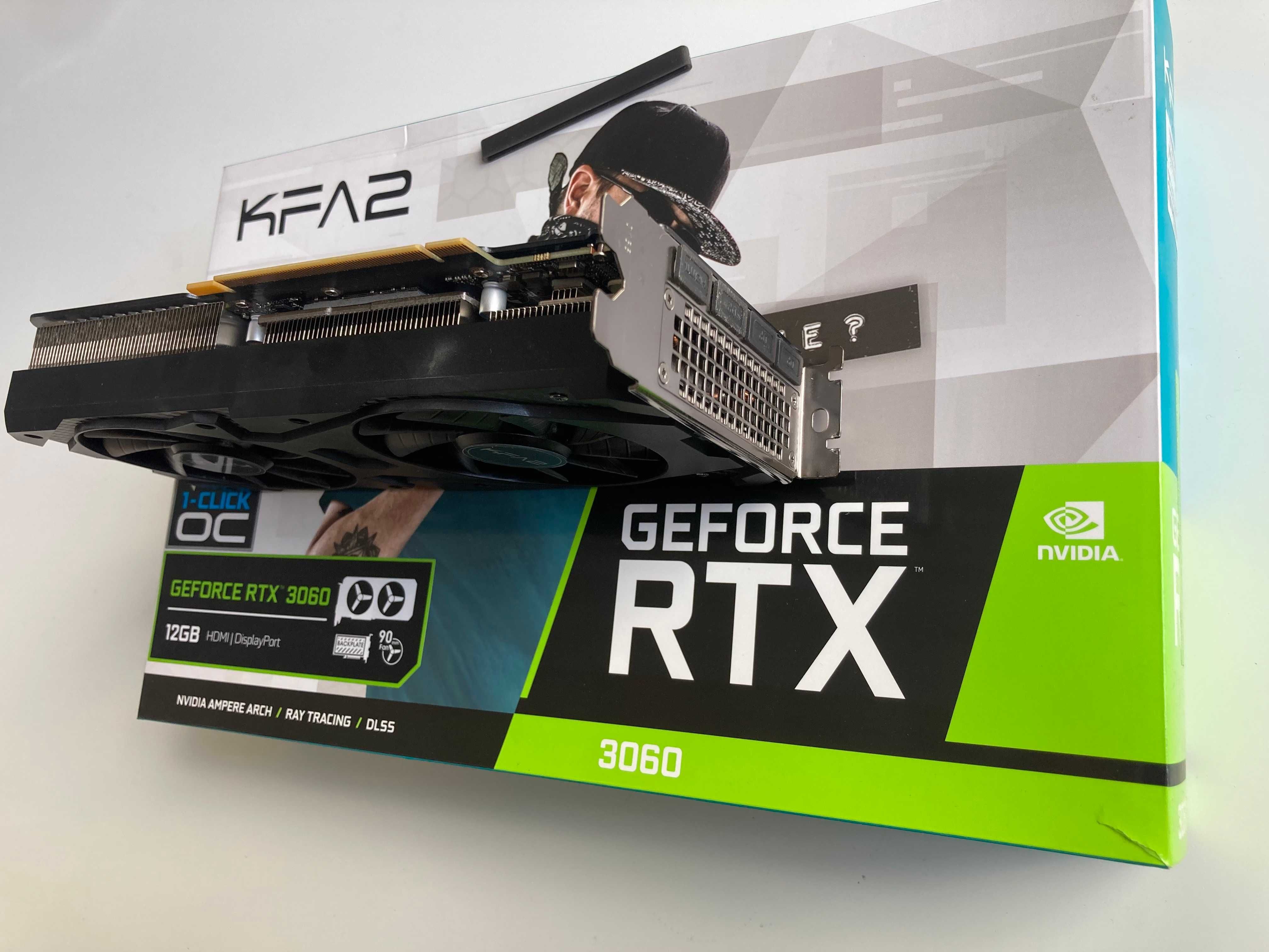 Karta graficzna NVIDIA  KFA2 GeForce RTX 3060 1-Click OC 12GB GDDR6