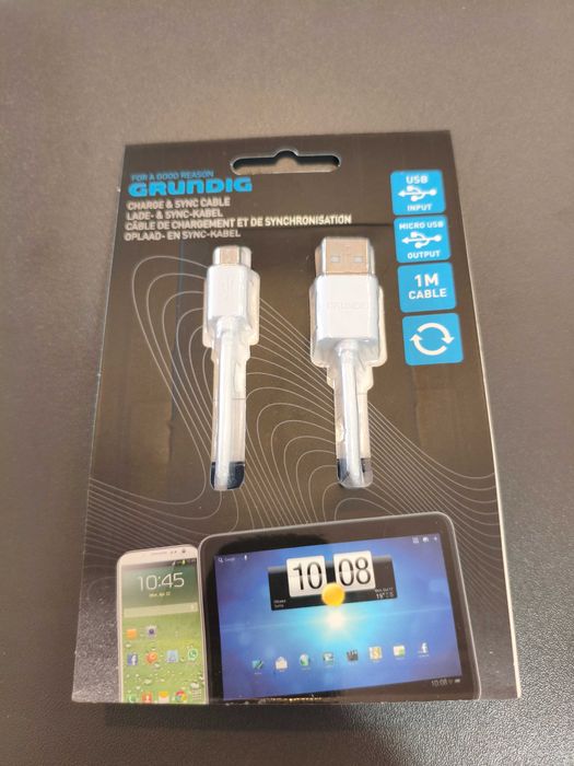 Kabel Grundig USB micro USB 1m do ładowania i danych