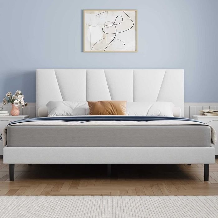 Nowe łóżko tapicerowane / rama / stelaż / 140x200cm / metalowe !A3314!