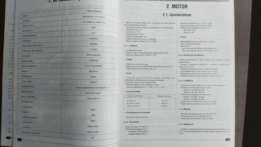 Manual mecânico Fiat Uno 1.3 diesel