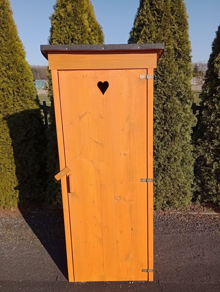 Toaleta przenośna ogrodowa WC wychodek z drewna