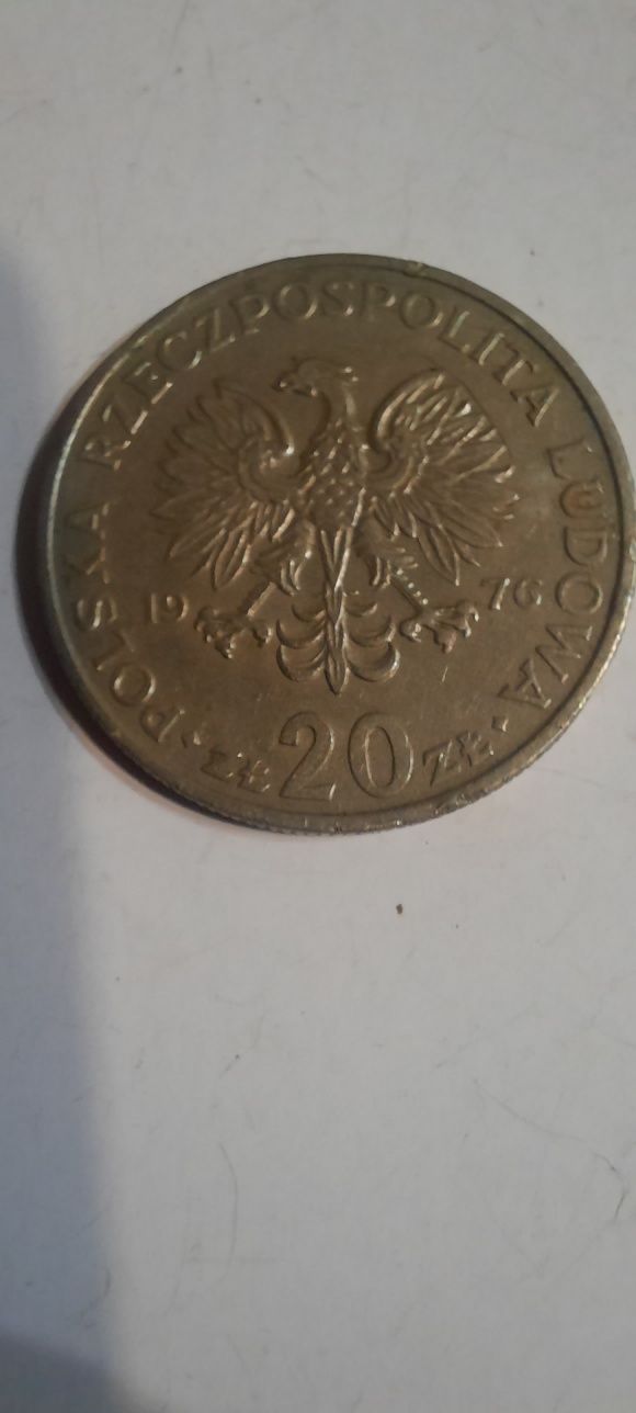 Монета Польша 20 злотых, 1976 года