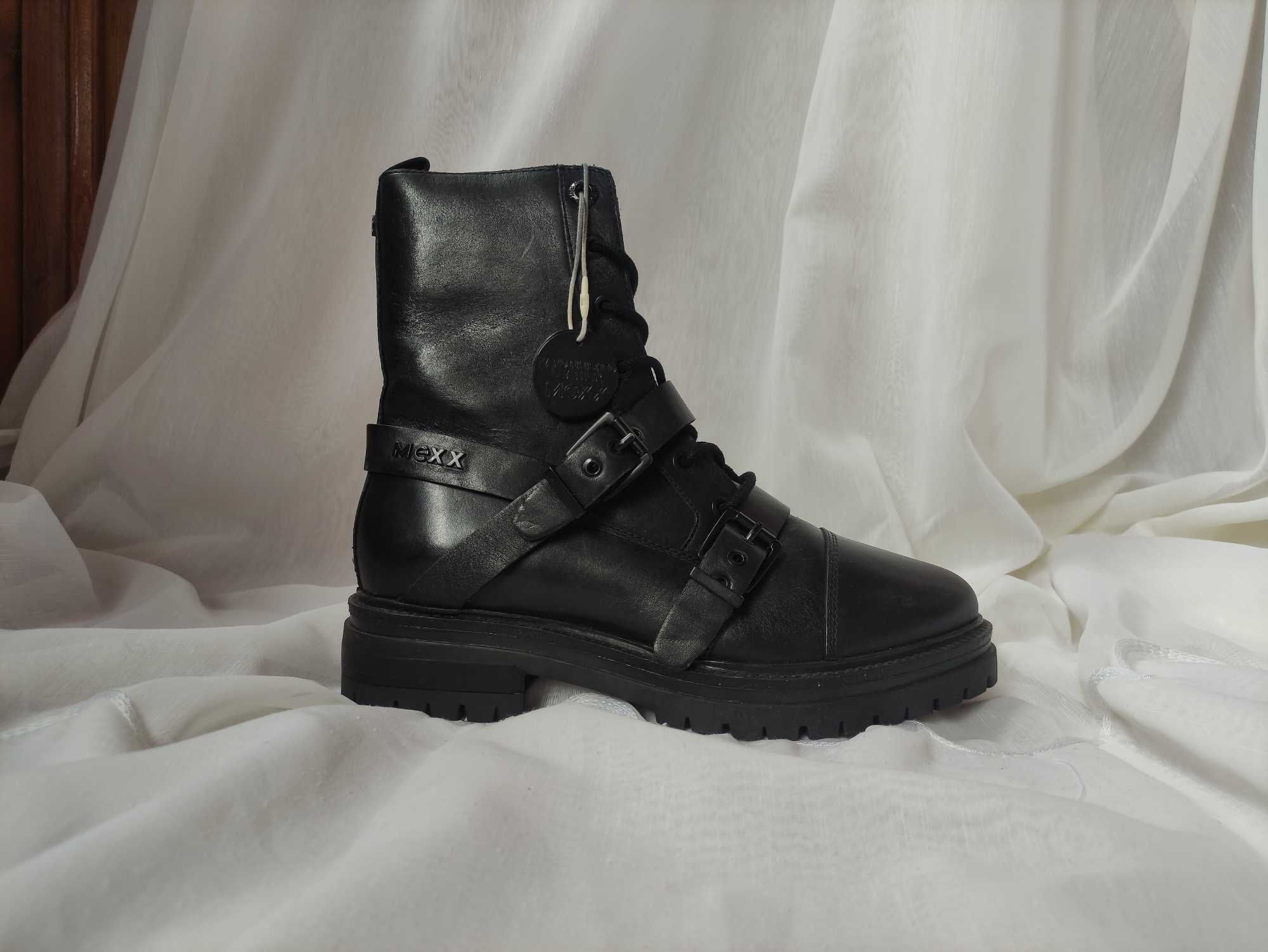 MEXX Жіночі чорні шкіряні черевики Fire 40 розмір