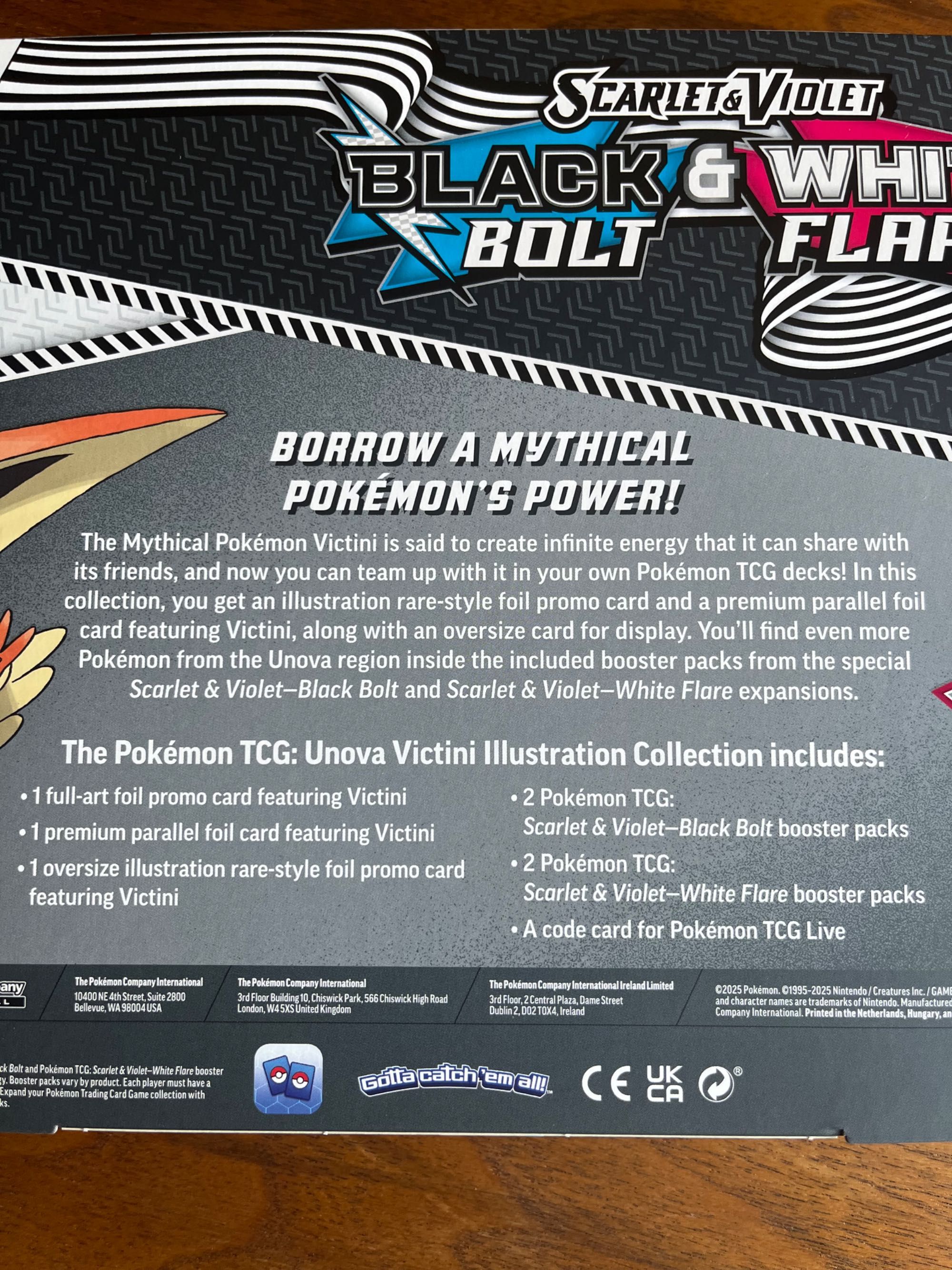 Pokémon “Black Bolt / White Flare” Victini Collection