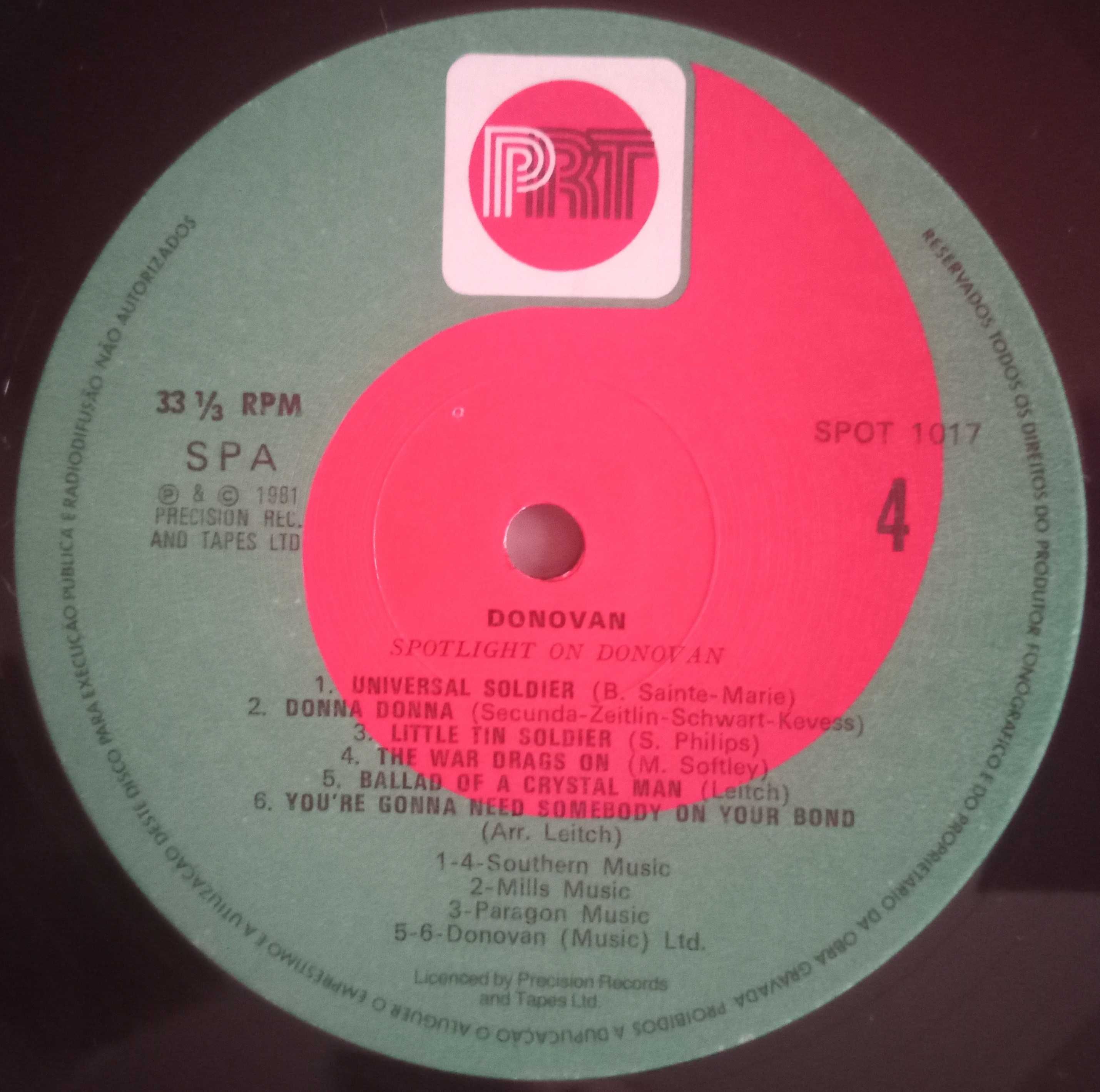 Donovan - - - - - Spotlight on Donovan - - - - - 2 X LP