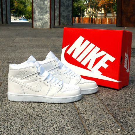 (850) Кроссовки Nike Air Jordan (40-45) - осень, найк, белые