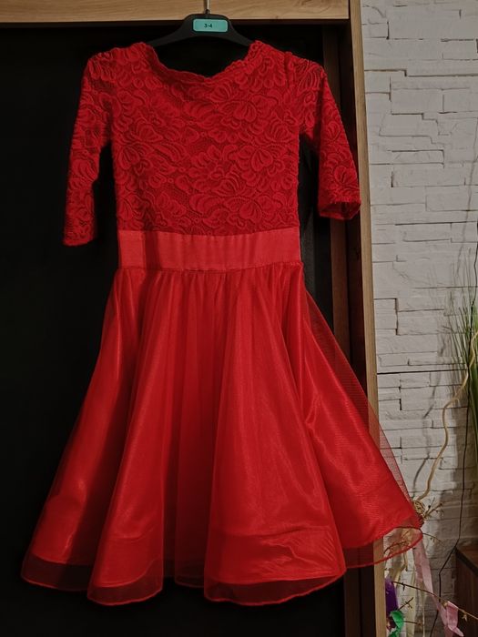 Sukienka pierwszy krok turniejowa 128/134